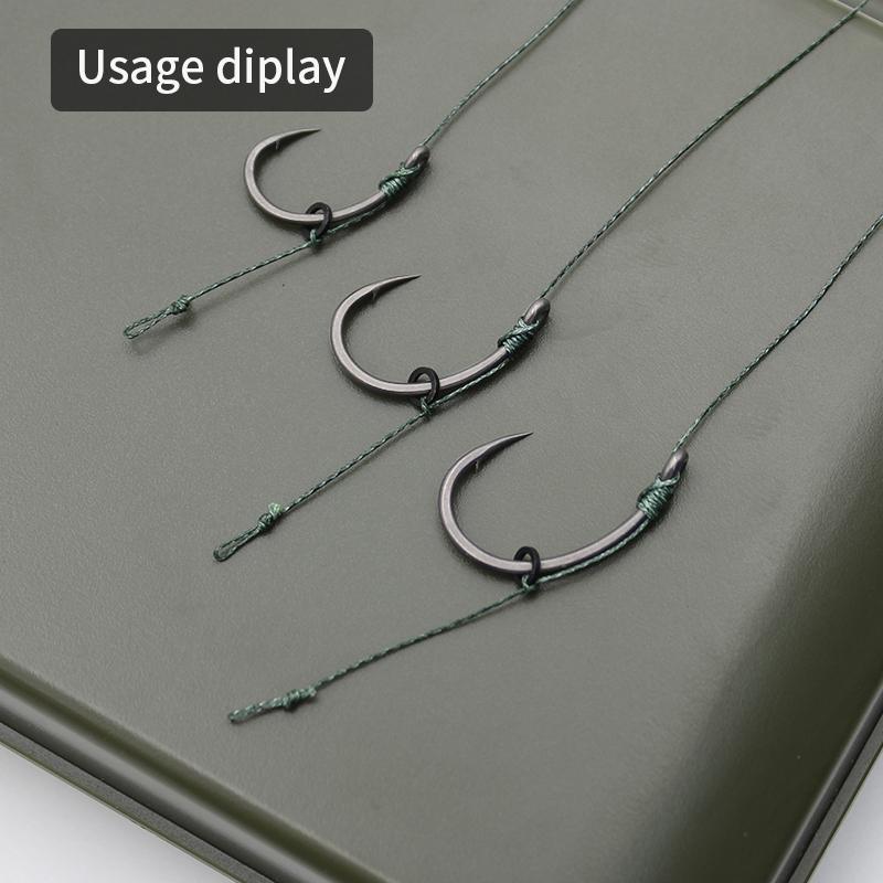 10pcs Carp Fishing Krank Hook EXTRA Extra Wide Gape Reversed Alloy Steel Mirco Barded/Barbless PTFE Coating Size 1 2 4 6