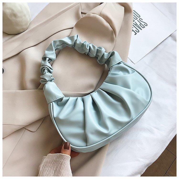 Cloud pleated bag women's spring new armpit bag fashion shoulder handbag bag