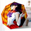 1pc Sailor Mars Auto Umbrella 8-Bone Design Compact Gear for Outdoor Travel, Perfect Gift for Friends or Family Y280828158