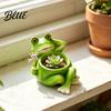 Cute Animal Shaped Planter Artificial Stump Planter Resin Tree Bark Shape Flower Pot with Koala/Frog/Sloth Rustic Bonsai Small Barrel Bucket