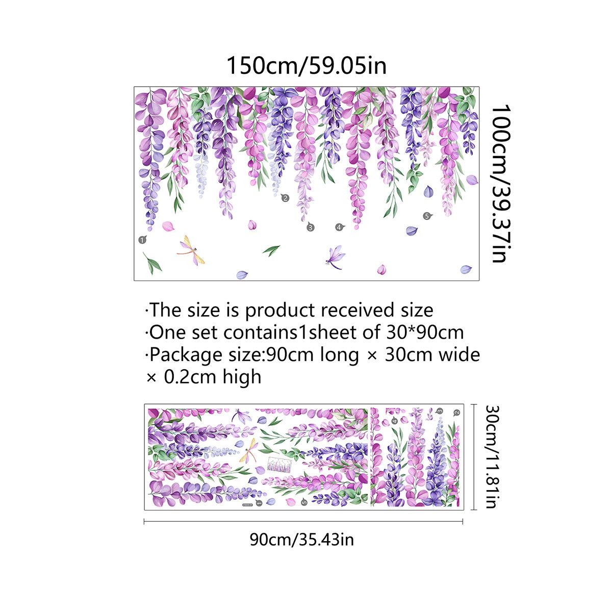 

Растительные цветы Цветочные наклейки на стекло Декоративные наклейки на стену в стиле гостиной Наклейки на окна