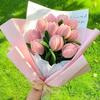 161 Peças DIY Palitos Felpudos Materiais de Artesanato Kit para Fazer Buquê de Tulipa Arame Flexível em Atacado para Sala de Aula de Artes Presente de Dia dos Namorados Dia das Mães