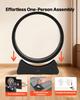 Cat Exercise Wheel, 132cm Wooden Cat Running Wheel for Indoor Kitten up to 12.7kg, Cats Treadmill with Carpeted Runway & Locking Mechanism, Quiet Cat