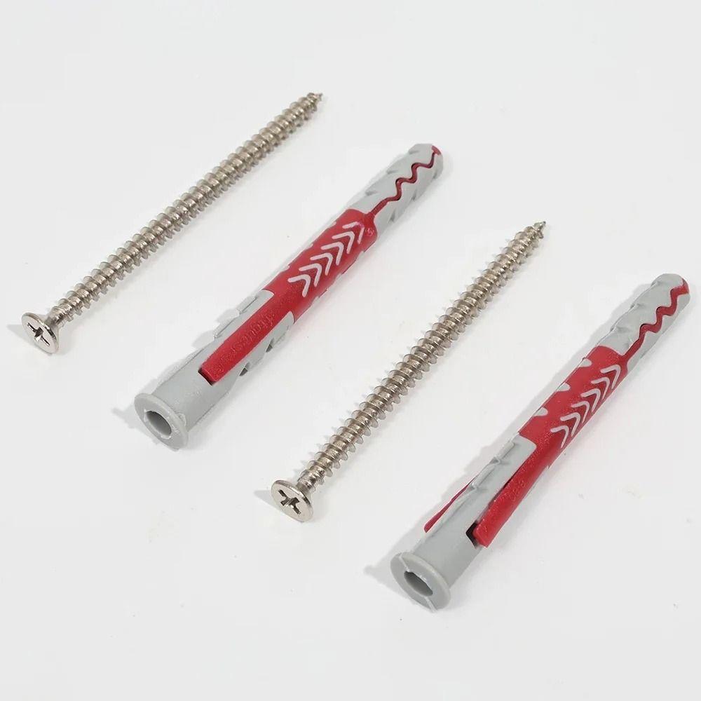 4Sets Plastic Nylon Wall Anchor Two-Color Drywall Drilling Plug  for Home Decoration Engineering