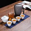 Shuixi SX Jade Ceramic Portable Kung Fu Tea Set