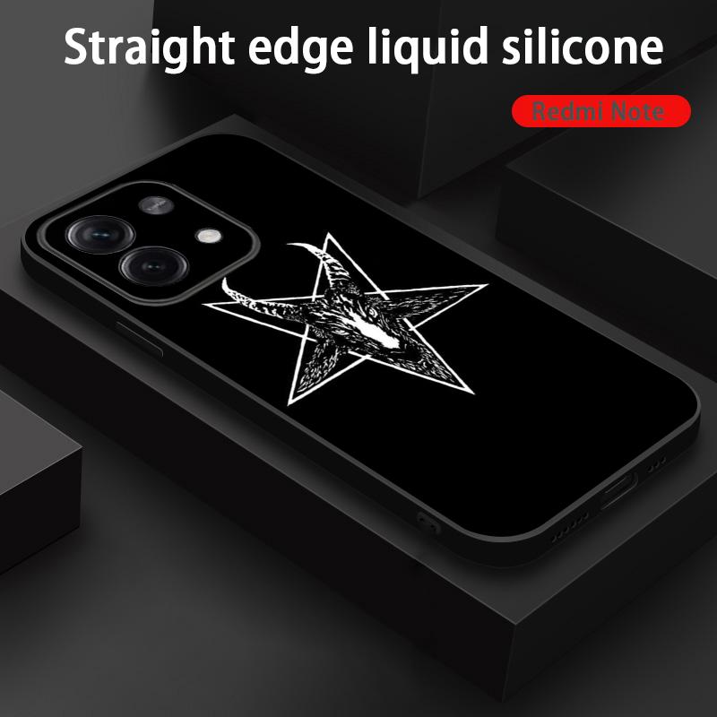 Demon cool hip-hop pattern design Phone Case For Redmi Note 14 13 12 11 Pro Plus S 5G 14C A3 Soft Black Phone Cover