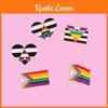 Creative Heart Shaped Rainbow Brooch Stylish Alloy Enamel Pin For Fashionable Personalization