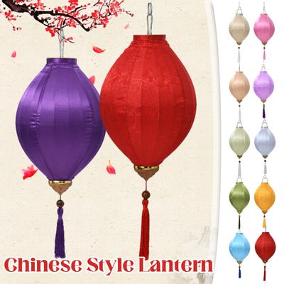 Çin Geleneksel Saray Feneri 12/14 İnç Saten İpek Fener Restoran Vietnam Orta Sonbahar Bahar Festivali Parti Dekoru