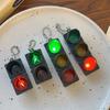 1/2Pcs Simulation Electronic Traffic Light Keychain Pendant Mini Pedestrian Light LED Light-emitting Toy Kids Cognitive Toy Gift