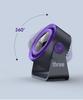 USB Rechargeable Bladeless Desktop Fan with High-Speed Turbine & Digital Display
