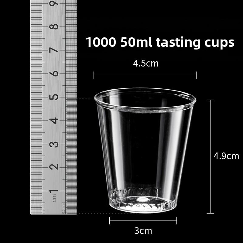 Thickened Disposable Cups Hard Airline Cups Heat Resistant Plastic Cups for Home Tea Wine