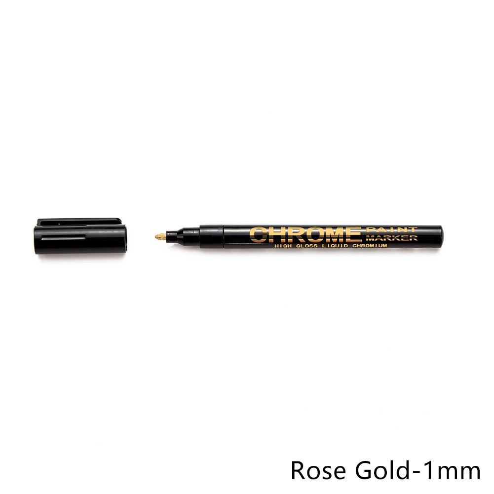 0.7/1/3mm Electroplating Chrome Mirror Marker Silver Liquid Hand-repair Chrome-plated Metal Waterproof Pen Craftwork Paint Pen