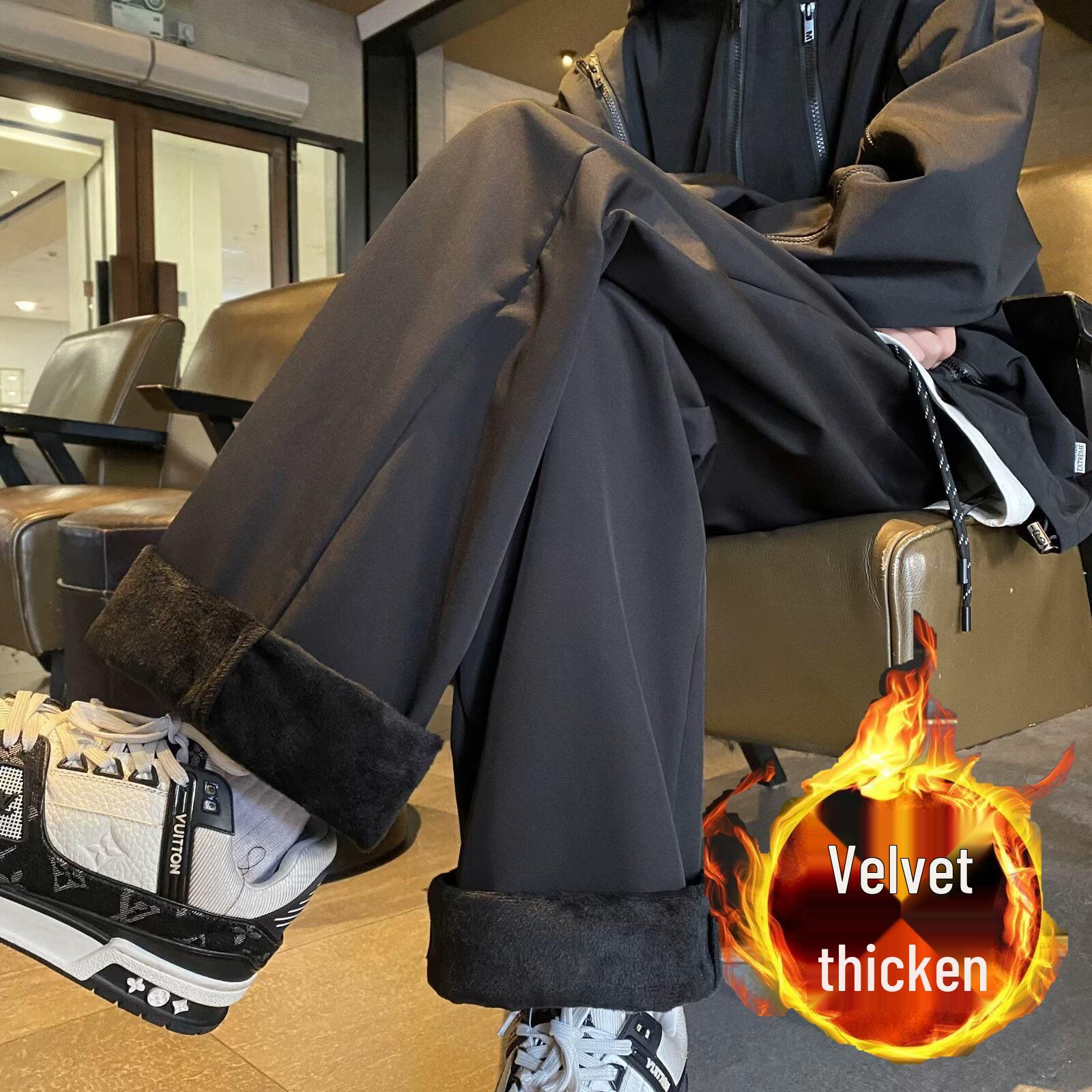 

Утепленные флисовой подкладкой ветрозащитные брюки Сикамор, унисекс, прямого кроя, свободного покроя, универсальные, модные, водонепроницаемые 2XL: 102CM Length