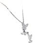 Butterfly Tassel Diamond Necklace: Chic & Luxurious Titanium Steel Jewelry for Women