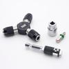 711L 1/4 Zoll Sechskant zu Antriebsstecknuss 2-in-1 Verlängerungs-Kombination 1 Sechskant-Ende & 1 Flaches Ende Multi-Werkzeug & 1/4 Zoll Adapter Kompatibel