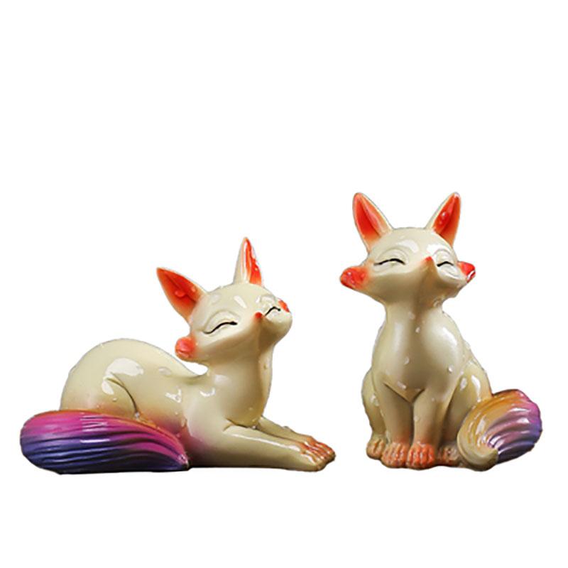 Čajové zvířátko měnící barvu Lovely Liška Zalévání Čajové nádobí měnící barvu pro čajový obřad Dekorace do čajovny Výzdoba domácnosti