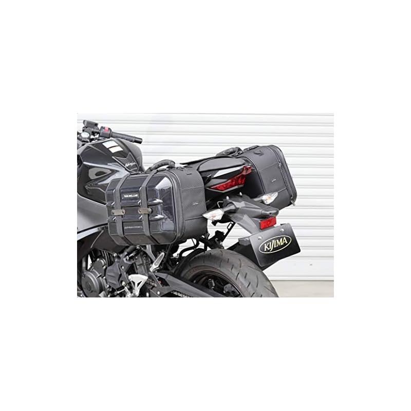 Kijima Motorcycle Parts Side Bag Support, Steel, for Ninja 250/Ninja 400 ('18-), Left and Right Set, Black 210-4771