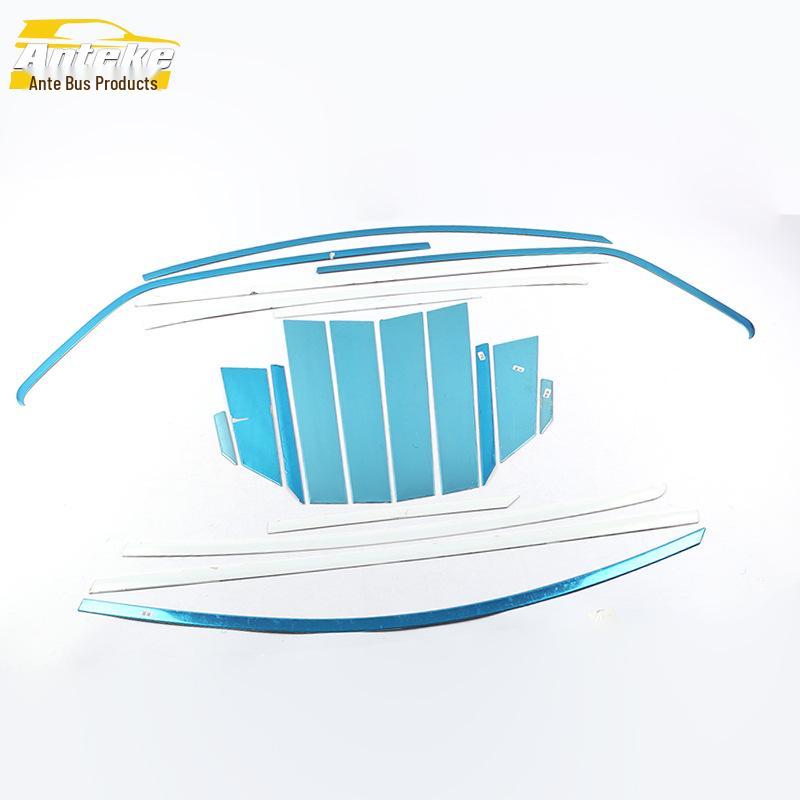 Ebo Car Window Bright Strips - Stainless Steel Glass Anti-Scratch Trim Exterior Accessory