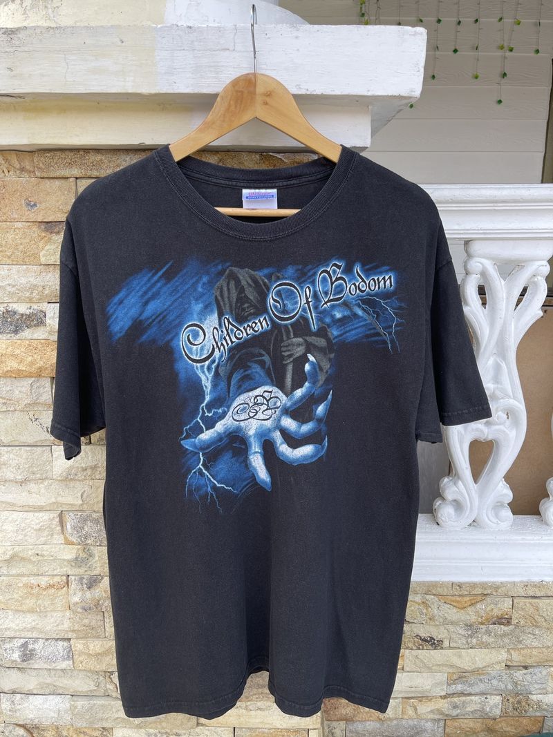 Children Of Bodom Metal Band Black Short Sleeve Unisex Tshirt S5XL KH9515 XXXXL