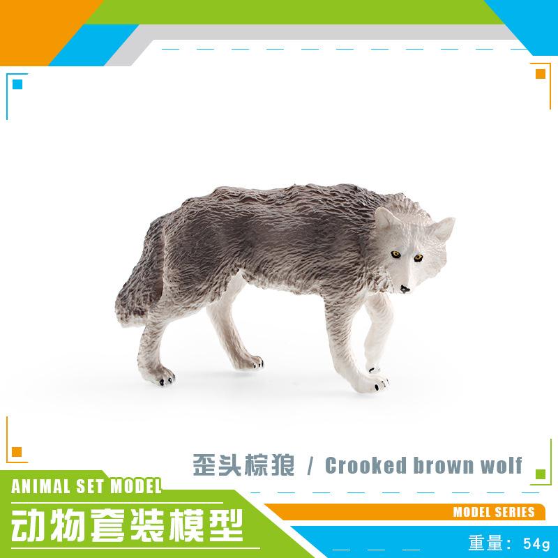 

Симуляция Лесных Животных 10 Моделей Волков Черный Волк Коричневый Волк Серый Волк Белый Волк Волчица Украшение Игрушка