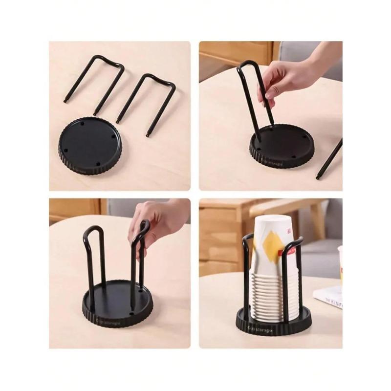 2Pcs Thicken Durable Disposable Cup Display Shelf Home Storage Rack for Home Dining Room Paper Cup Holder Dispenser
