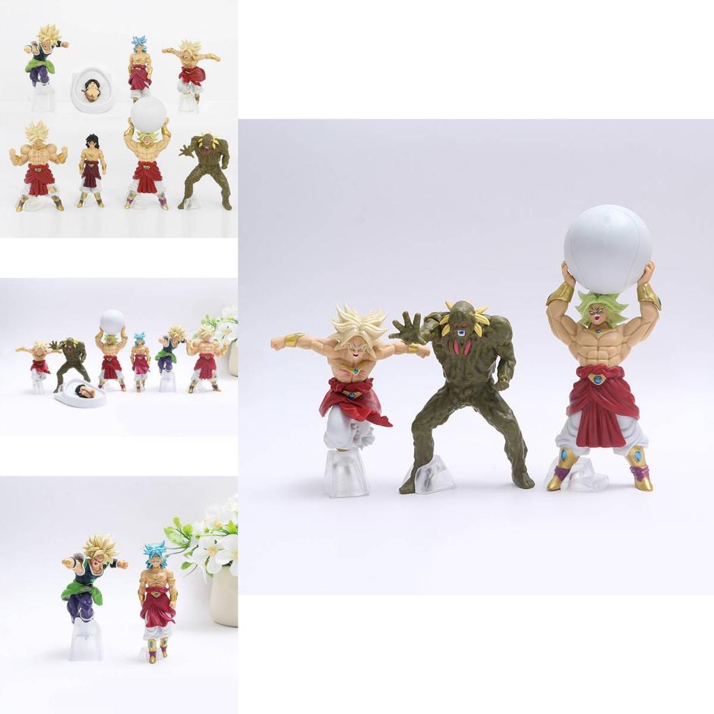 Exquisite Dragon Ball Broly Action Figures Set Of Seven With Impressive Pvc Detailing