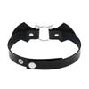 Fashion Simple Vintage Punk Gothic Harajuku Black White PU Leather Bat Choker Necklace for Women Statement Necklaces Jewelry