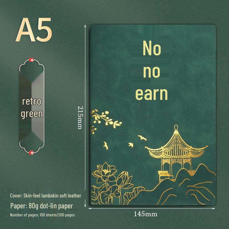 A5 Leather Business Notebook Gift Set with Custom Logo