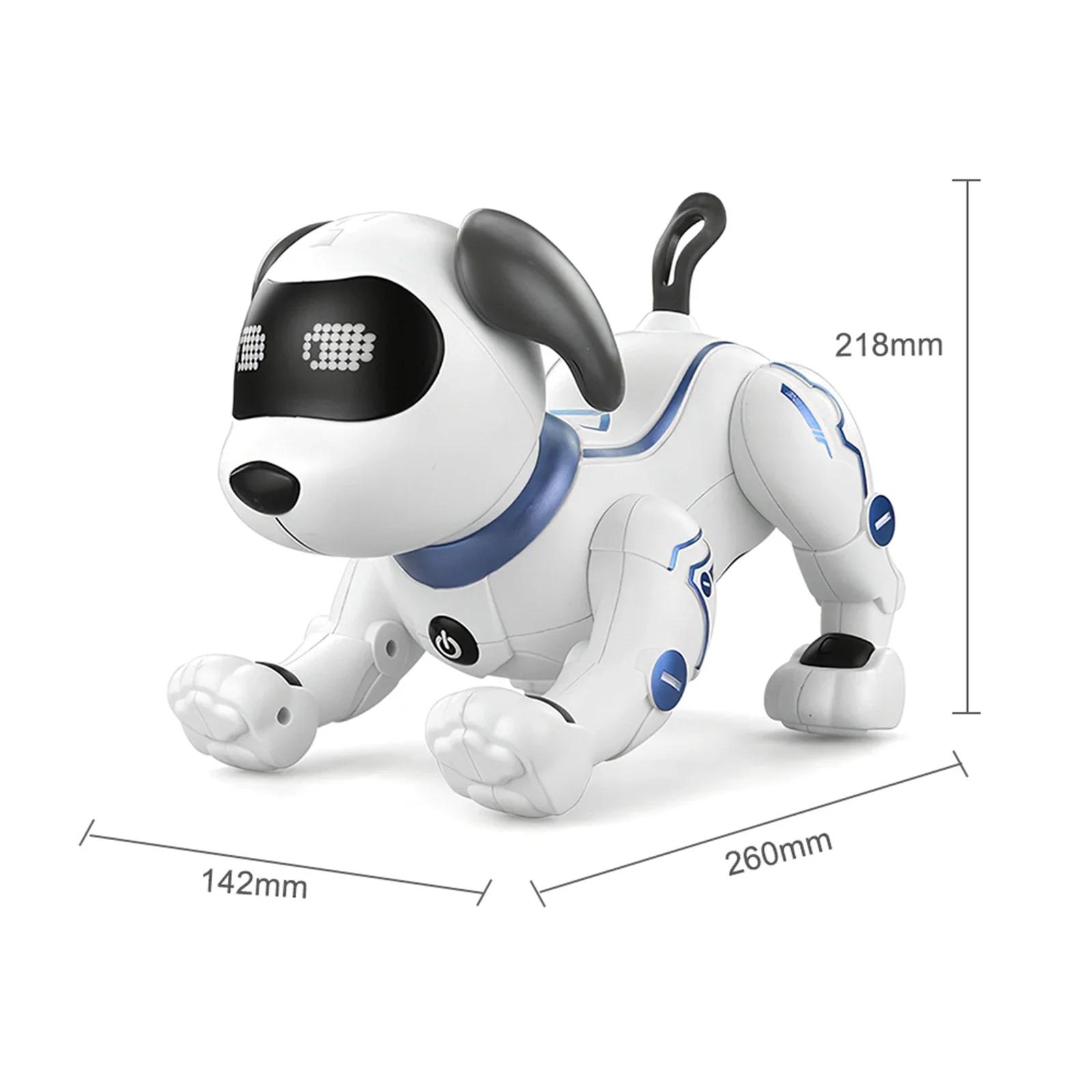 

Intelligent Touch Remote Control Robot Dog: Walking Dancing Electronic RC Pet Toy for Boys Girls Birthday Gifts. others білий
