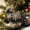 Christmas Tree Hanging Ornament Chinese Zodiac Goat Acrylic Pendant for Home Winter Holiday New Year Party Decor Gift