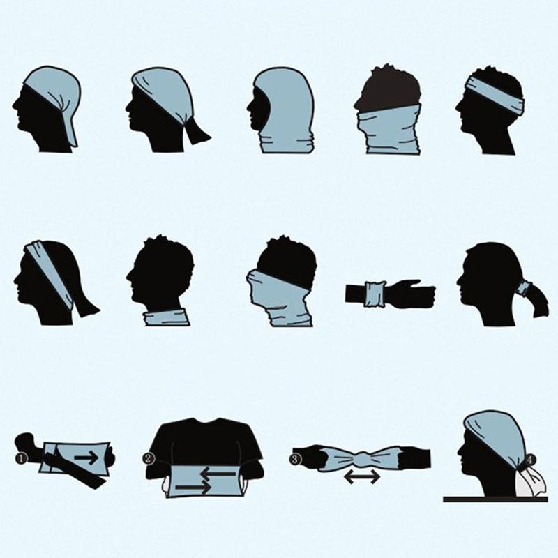 Outdoor Mountaineering Scarf Headband Cycling Mask for Sun for Protection Necker