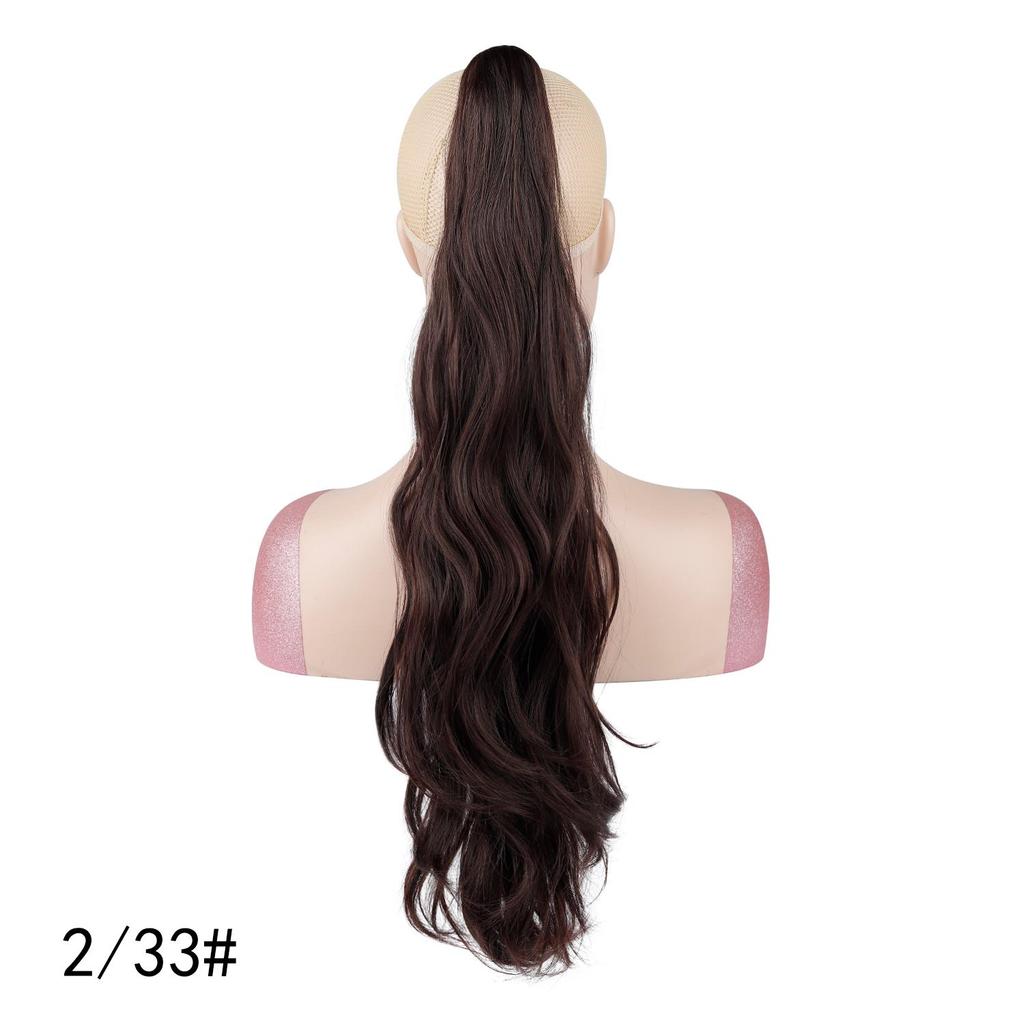 Long Water Wave Ponytail Claw Clip Hair Extensions Synthetic Wavy Ponytail Hairpiece for Women Daily Hairstyle