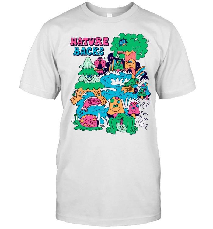 Nature Backs Funky Forest Shirt Outdoor Graphic Tee Adventure Style Unisex T-Shirt XXXL