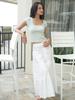 Laengaenlu Shuushuu Ruffled Long Skirt(Shushu)_Ivory