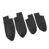4Pcs/Set Car Front Rear Door Panel Armrest Cover Microfiber Leather Replacement for CRV 2007‑2011Black