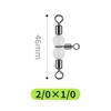 Non-Damaging T-Shaped Luminous Large Fish Swivel Hook Separator with 8-Shaped Rock Fishing Ring