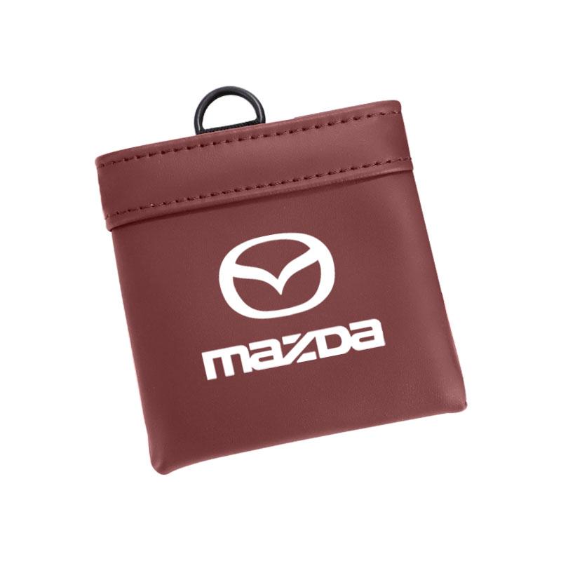 Car Leather Storage Bag Glasses Phone Key Organizer Box For Mazda 2 6 3 CX5 CX80 CX70 CX90 MX30 CX60 CX50 CX30 BT50 e-TPV CX3