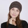 Autumn and Winter Warm Knitted Ear Protection Pile Up Hats Color Mixing Women's Hats