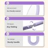 Portable Double-Sided Folding Handheld Beauty Mirror Round Makeup Mirror 30x Magnifying Handle