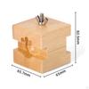 Watch Dial Holder Wooden Timepiece Back Opener Easy to Use Repair Tool for Watchmakers, Jewelers S