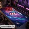 Custom Text Big Mousepad, Extended Desk Pad For Laptop Work GameAtletico Madrid FC