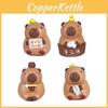 Bath Cartoon Cute Capybara Mini Model Ornament Set For Decoration Desktop