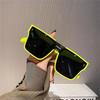 1Pc Fashion Oversized Square Sunglasses Women Men Retro Mirror Lens Eyewear Shades UV400 Protection Punk Sun Glasses New