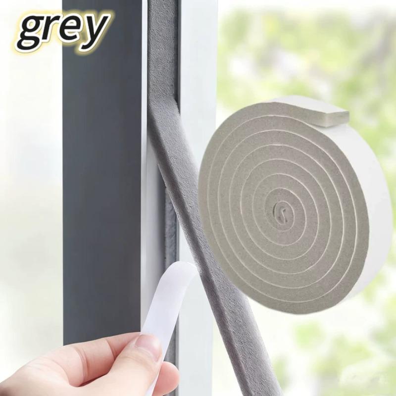 

Foam Door Window Sealing Strips Self-Adhesive Windproof Sound-Proof Door Weather Stripping Dustproof Self-adhesive Tape S 1.5cmx2m&2pcs