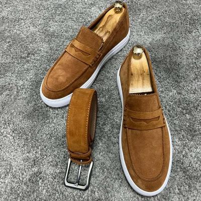 Herren Wildleder Business Freizeitschuhe Herbst Neu Bequeme Ballerinas Slipper Klassische Herren Plateau Laufschuhe 38-48