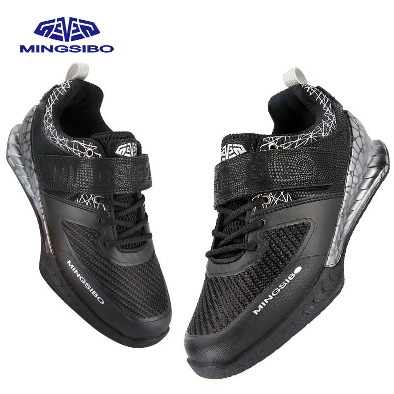 Large size squat shoes men's and women's professional weightlifting shoes indoor strength squat deadlift shoes fitness shoes comprehensive tr