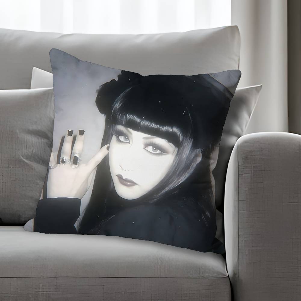 MMana MMalice Gothic Pillow Cases for Bedroom Living Room Sofa Home Decor Polyester Cushion Cover with Zipper