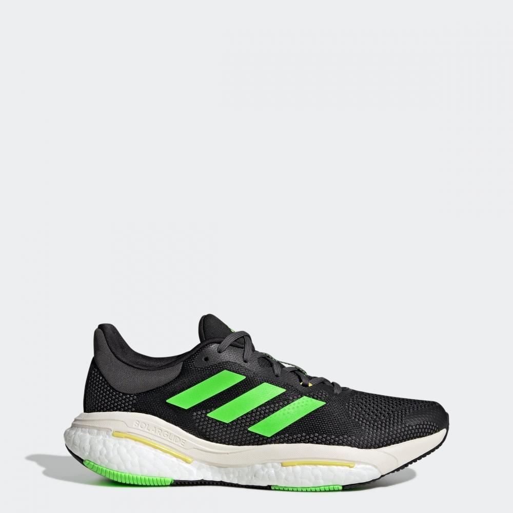 

Adidas Мужские кроссовки adidas Solarglide 5 core черный солнечный зеленый луч желтый