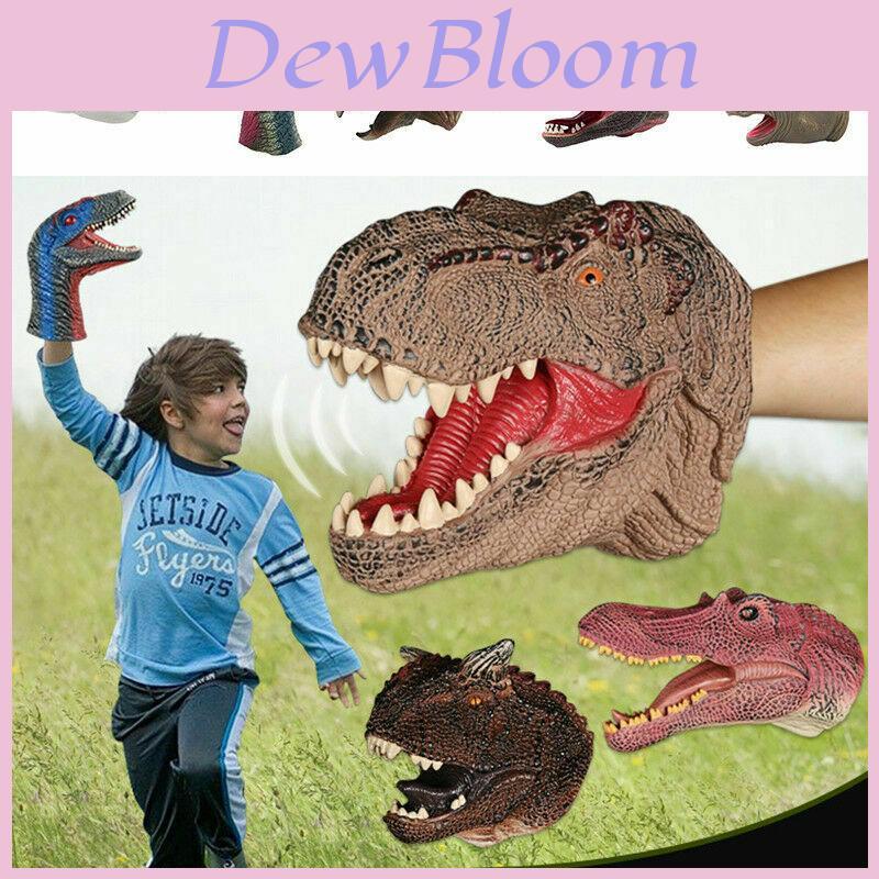 Burattino a Mano Animale Dinosauro Realistico Per Bambini Giocattolo Educativo in Plastica Morbida