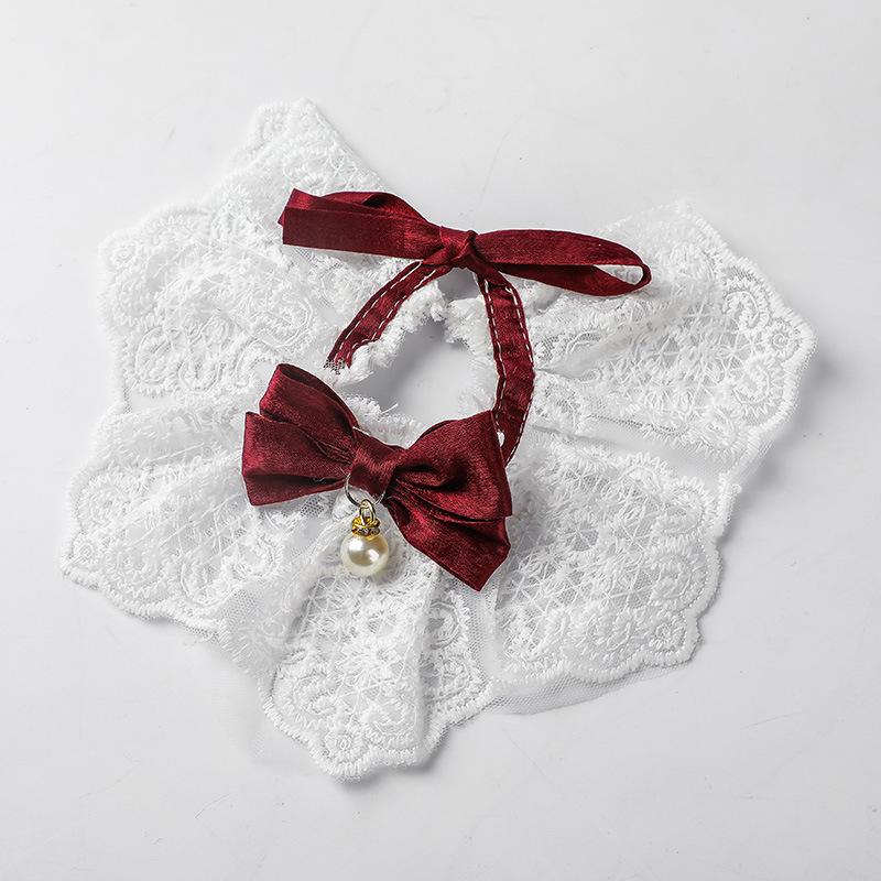 Large, Medium and Small Dog Dog Saliva Towel Cat Scarf Pet Jewelry Pet Scarf Necklace Collar Bell Dog Bow Tie
